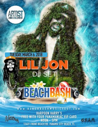 Announcement Lil Jon To Perform Live At Beach Bash Music Fest In